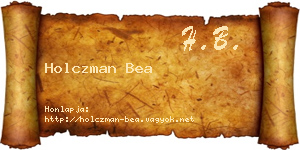 Holczman Bea névjegykártya